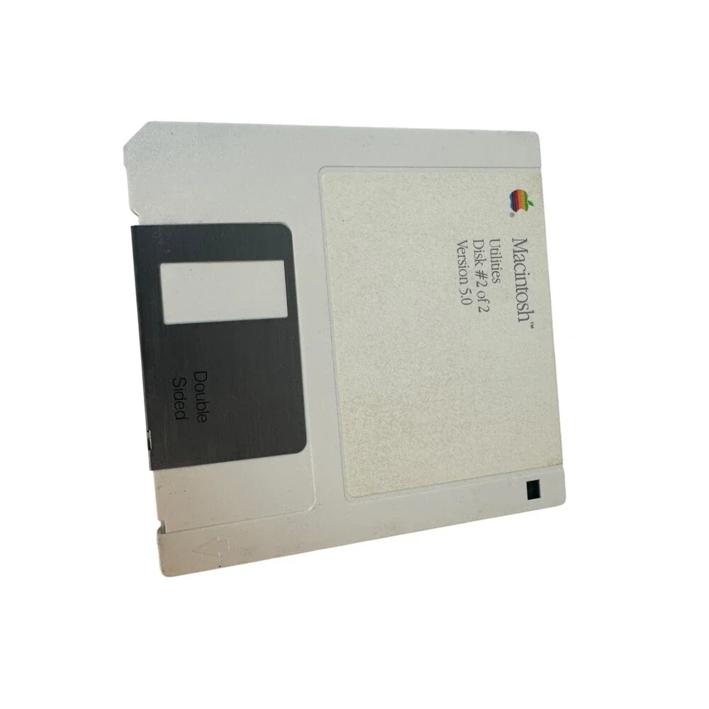 Vintage Macintosh Utilities Version 5.0 Disk Set #1 & 2 OEM System Software